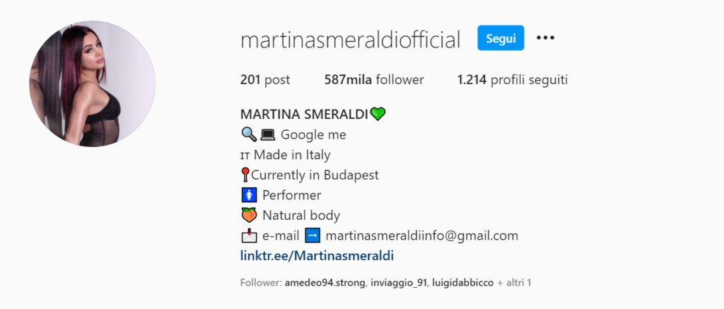 Martina smeraldi instagram